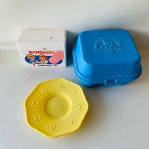 Vintage Fisher Price Little Tikes egg bandages plate